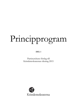 Förslag till principprogram (PDF - 380kb)