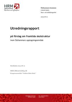 SKOLA Utredningsrapport-Östhammars-kommun
