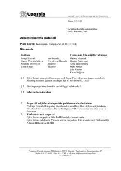 Info I AU protokoll 2015-10-29