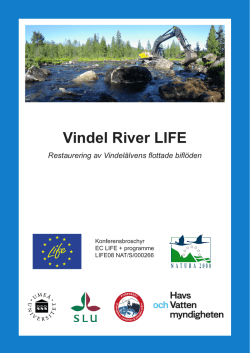 Konferensbroschyr - Vindel River LIFE
