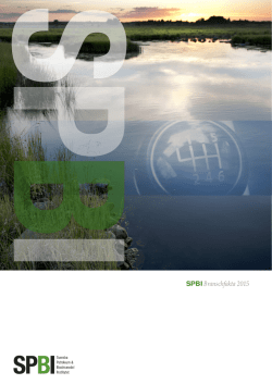 SPBI Branschfakta 2015 - Svenska Petroleum och Biodrivmedel
