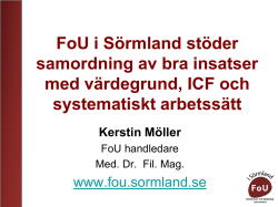 ICF - FoU i Sörmland