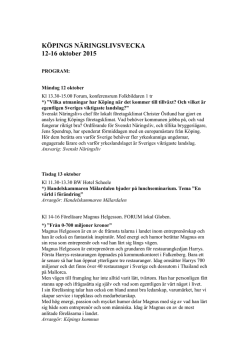 Köpings Näringslivsvecka v43 (pdf 229 kB, nytt fönster)