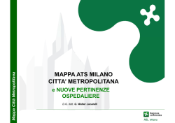 Asl Milano, mappa ATS Città metropolitana