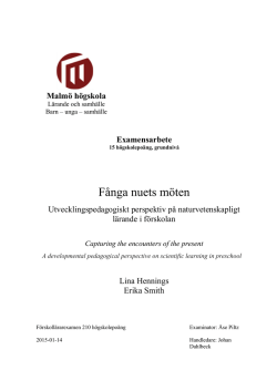 Fånga nuets möten