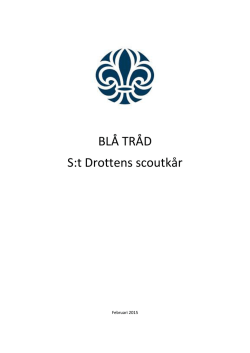 Blå tråd (21 sidor) - S:t Drottens scoutkår
