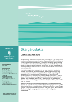 Skärgårdsfakta - grafiska kartor 2015