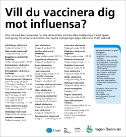 Vill du vaccinera dig mot influensa?