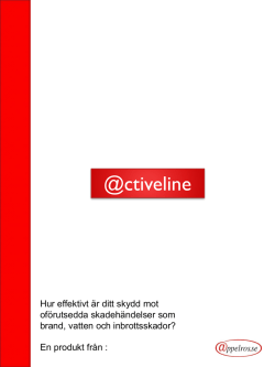 @ctiveline - Appelros Försäkringsmäklare AB