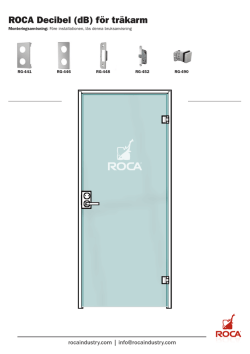 ROCA Decibel (dB) för träkarm