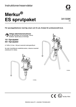 3A1508K - Merkur ES Spray Packages, Instructions