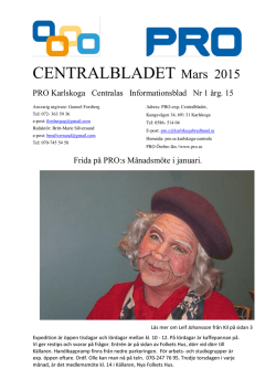 Centralbladet nr1 2015