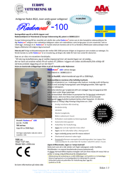 Radonout® - Europe Vattenrening AB