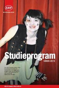 Läs vårens studieprogram