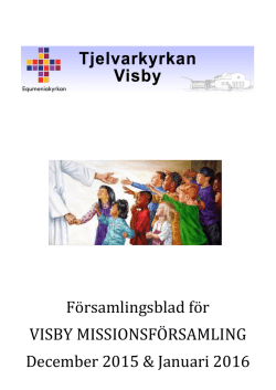 2015 dec- 2016 jan - Visby Missionsförsamling