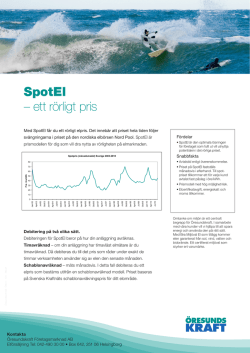 SpotEl – ett rörligt pris