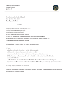 Agenda årsmöte/höstmöte Upsala Golfklubb 2015-10