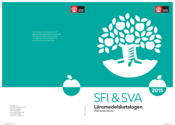 SFI & SVA - Natur & Kultur