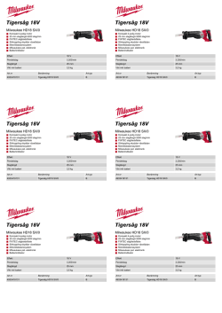 Tigersåg 18V Tigersåg 18V Tigersåg 18V Tigersåg 18V Tigersåg