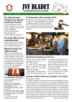 Januari JVF-bladet - Jägersro Villaägareförening
