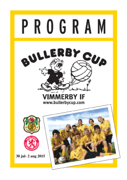 Bullerby Cup 2015 Infoblad