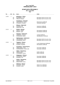 Startlista Omega 2015 rond2