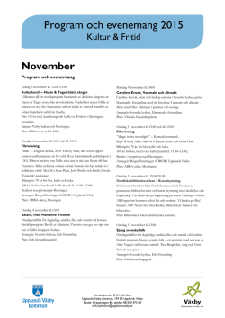 Programblad november 2015
