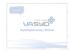 Skyfallsplanering i Malmö