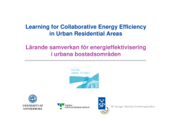 Learning for Collaborative Energy Efficiency in Urban Residential