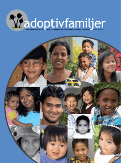 Vi Adoptivfamiljer nummer 3 och 4 2014