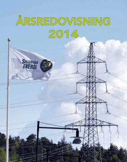 Årsredovisning 2014 - Sollentuna Energi AB