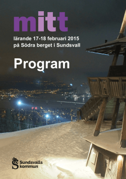 Program - Sundsvall
