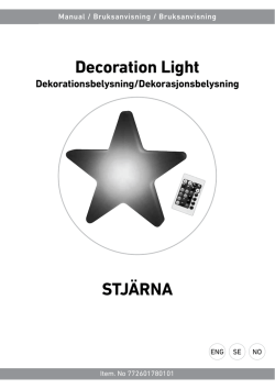 Decoration Light STJÄRNA