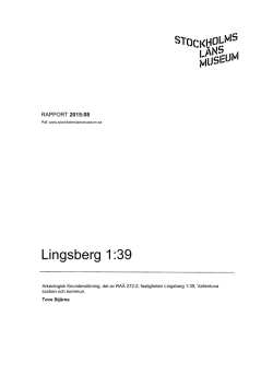 Lingsberg 1:39 - Stockholms läns museum