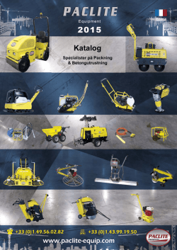 Katalog - PACLITE Equipment