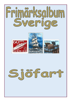 Sjöfart - Sveriges Frimärksungdom