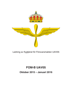 FOM-B UAV05 - Försvarsmakten