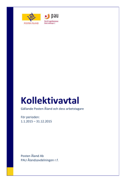 Kollektivavtall för Posten Åland
