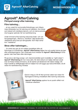 Agrovit® AfterCalving