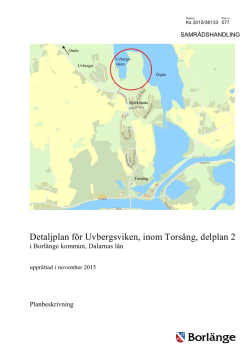 Detaljplan för Uvbergsviken delplan 2