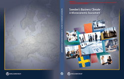 Sweden`s Business Climate A Microeconomic Assessment