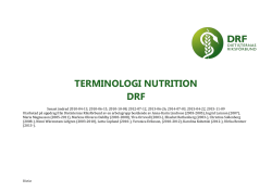 DRF:s terminologi 2015 - Dietisternas Riksförbund