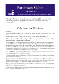 Parkinson oktober -15
