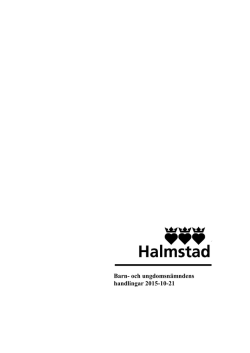 Barn- och ungdomsn&auml;mndens handlingar 2015-10-21