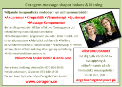Ceragem-massage skapar balans & läkning www.ceragem.se