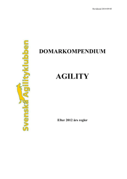 Domarkompendium - Svenska Agilityklubben