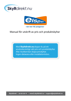 SKRIV UT - Skyltdirekt