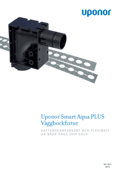 Uponor Smart Aqua PLUS Väggbockfixtur