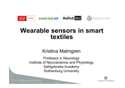 Wearable sensors in smart textiles