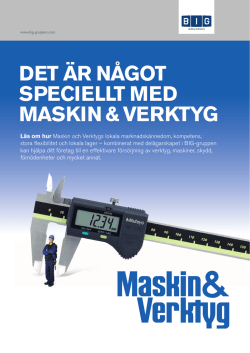 UMV digital broschyr - Uppsala Maskin & Verktyg